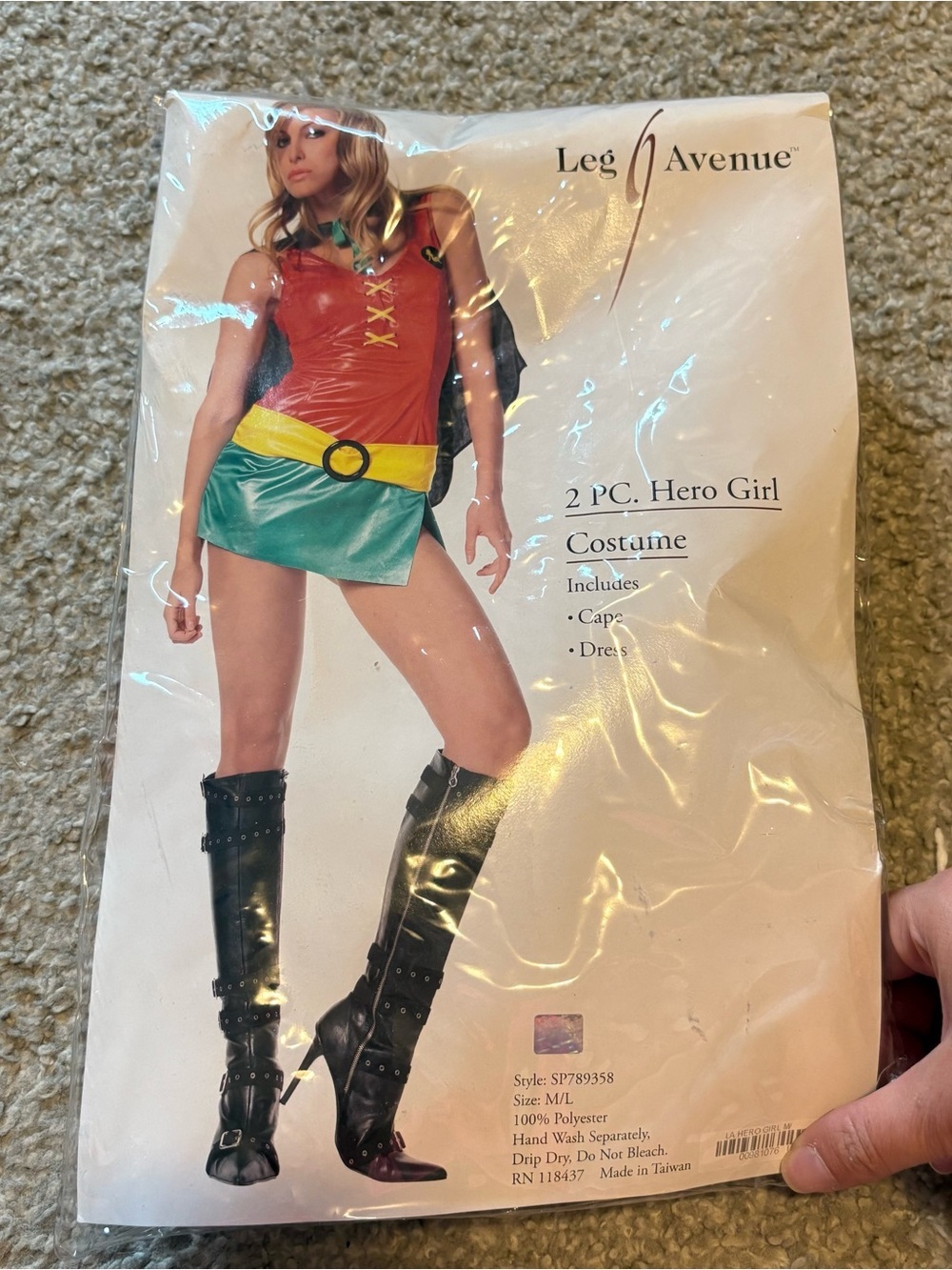 Leg Avenue Robin Costume Medium Large Halloween Sexy Mini Batman